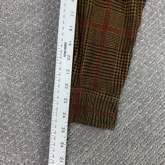 Ermenegildo Zegna Houndstooth Corduroy Shirt Men's Medium Brown Cotton Italy - Picture 11 of 11